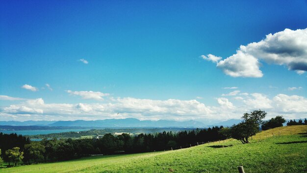 Idyllic shot of landscape against sky