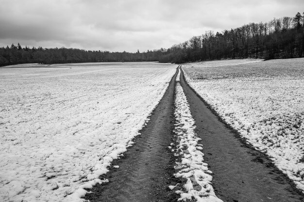 Photo idyllic winter scenery