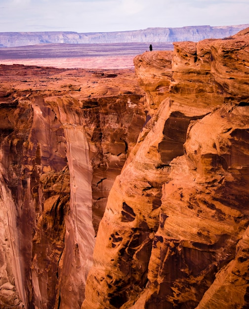 Idyllische opname van rotsformaties in het Grand Canyon National Park tegen de lucht