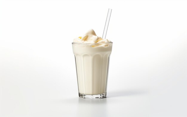 Ierse crème milkshake op witte achtergrond