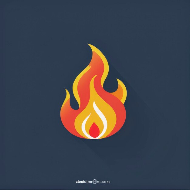 Photo igniting logo icon clipart vector illustration