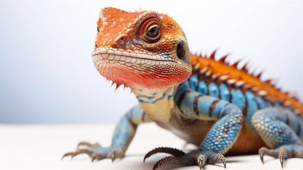 iguana blue and red