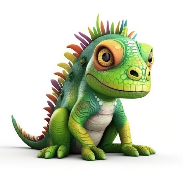 Iguana cartoon character