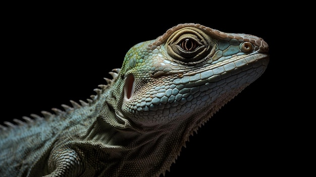 iguana detail shot