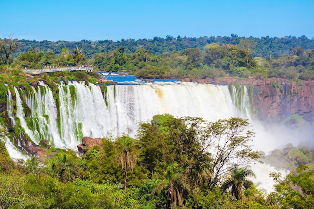 Iguazu Falls are waterfalls of the Iguazu River on the border of the Argentina and the Brazil. Its one of the New 7 Wonders of Nature.