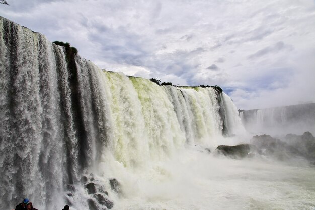Iguazu falls in Argentina and Brazil