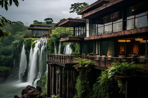 Photo iguazu falls rainforest lodge a highend lodge near natures wonder