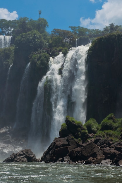 Iguazu Falls seen from the River Parana