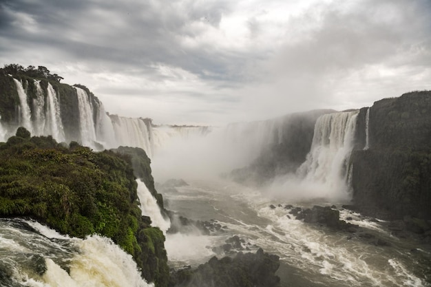 Iguazu Falls in South America brasilian side