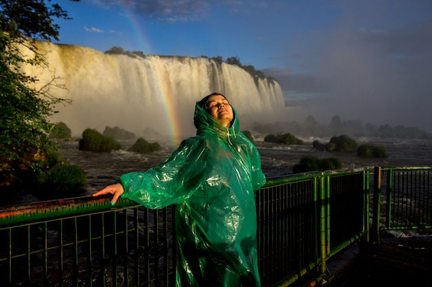 Iguazu valt in het nationaal park, Brazilië Waterval Prachtig uitzicht