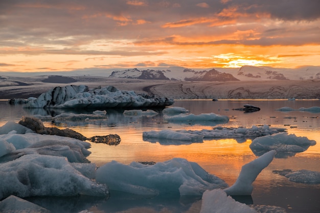 Foto ijsberglagune in ijsland