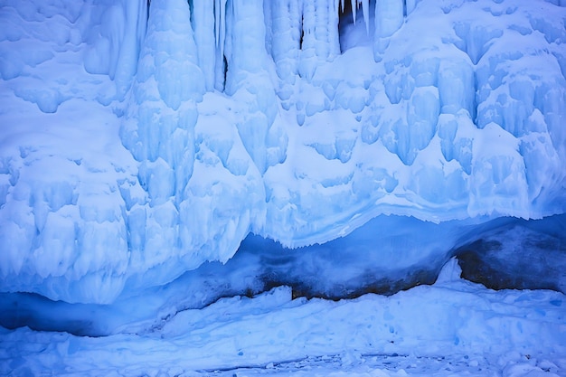 ijsgrot winter bevroren natuur achtergrond landschap