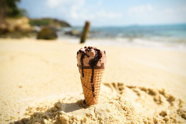 IJsje in het zand