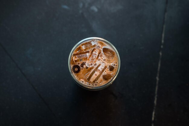 ijskoffie klaar om te drinken in café