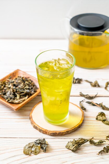 ijskoude Japanse groene thee