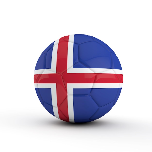 IJsland beveiliging Silhouet van een ketting en een hangslot boven de nationale vlag