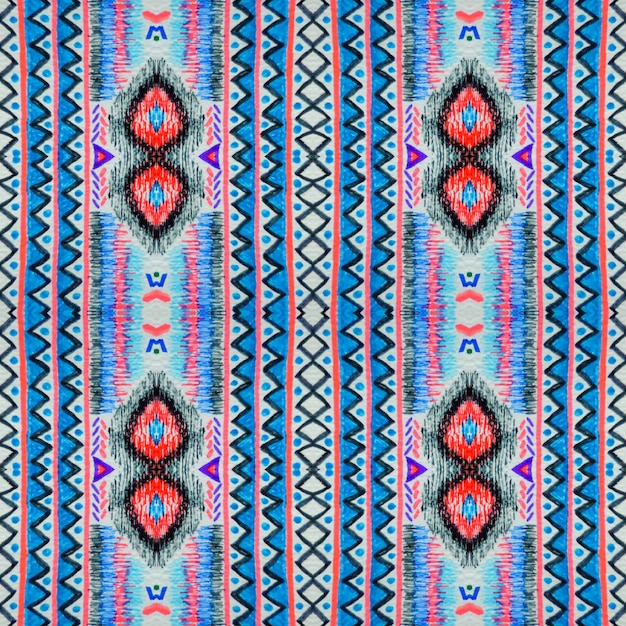 ikat background. seamless aztec pattern. ethnic ornament. tribal texture.
