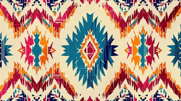 ikat background seamless aztec pattern ethnic ornament