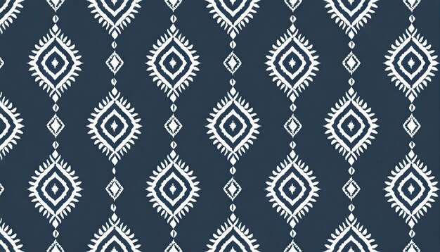 Ikat geometric folklore ornament Tribal ethnic texture Seamless striped pattern in Aztec style