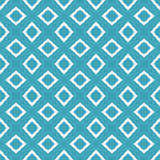 Ikat herhalend badmodeontwerp Turquoise