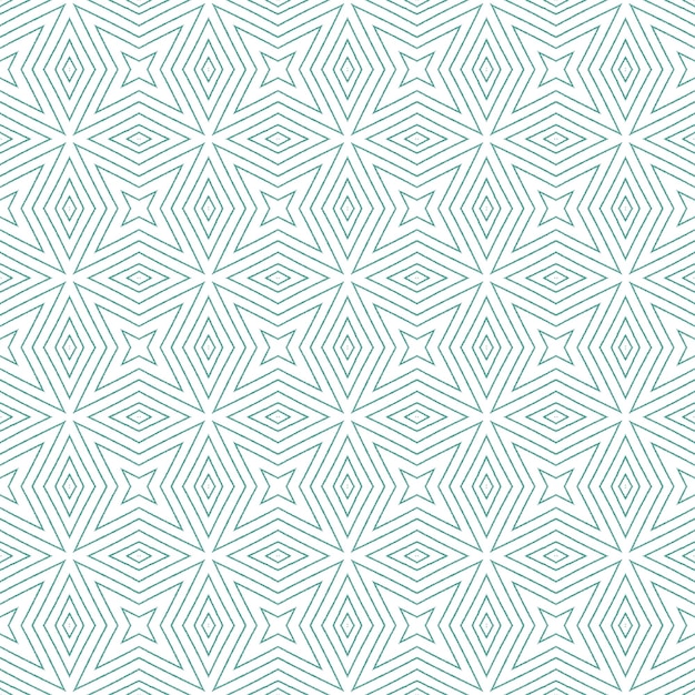 ikat repeating swimwear design turquoise