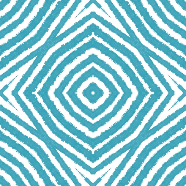 Ikat repeating swimwear design Turquoise