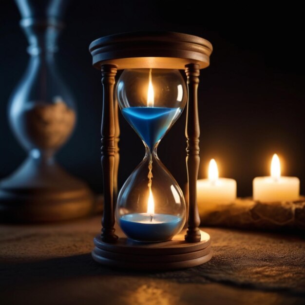 Illuminate Your Earth Hour Symbolism of Candlelit Hourglass