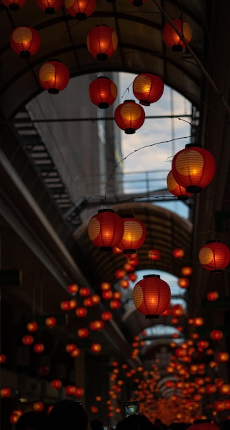 illuminated chandelier