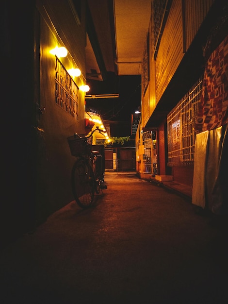 Photo illuminated city at night