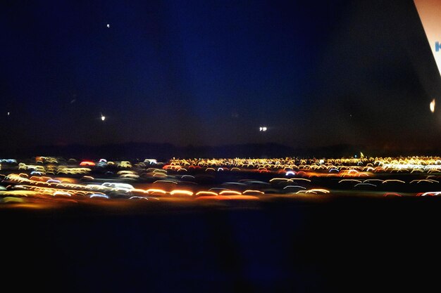 Illuminated cityscape at night