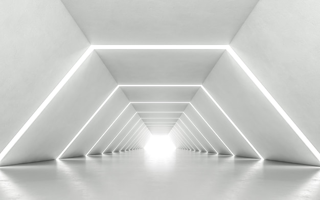 Illuminated corridor interior design