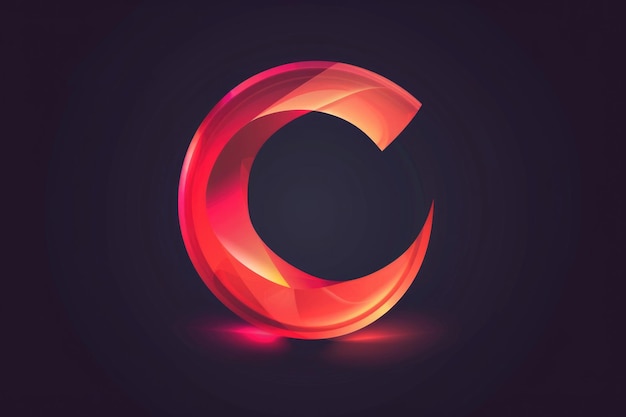 illuminated letter in the dark ideal for design projects
