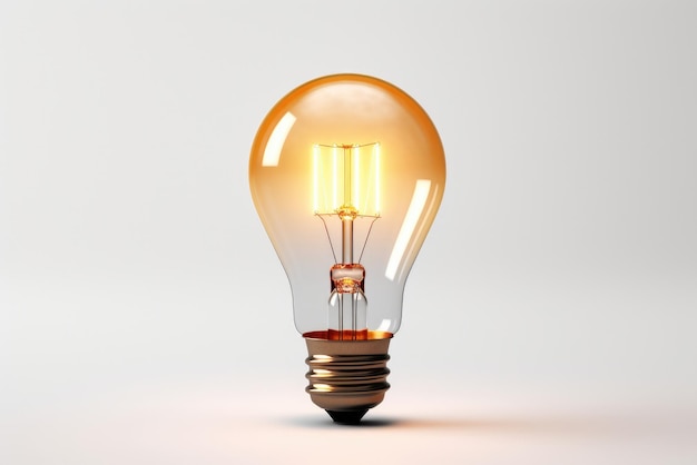 a illuminated light bulb