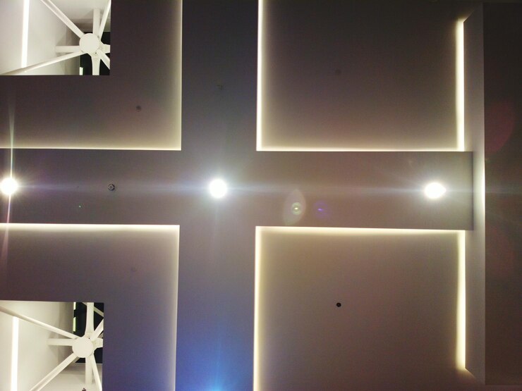 Photo illuminated lights at night