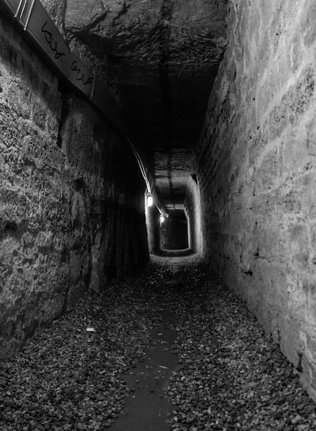 Photo illuminated tunnel