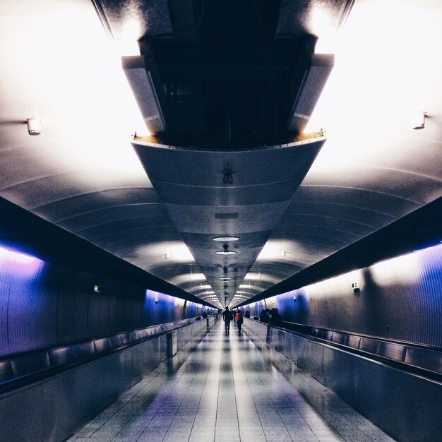 Illuminated tunnel