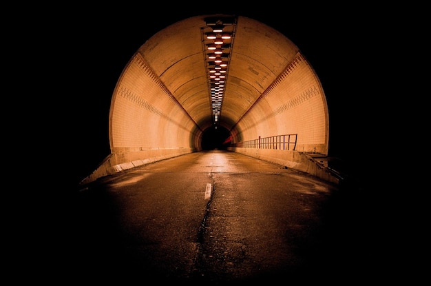 Photo illuminated tunnel