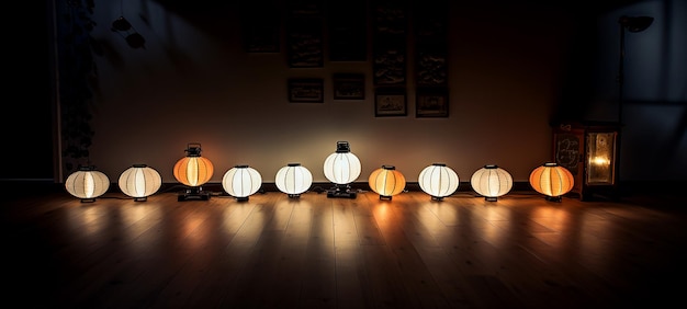Illuminated Wooden Lanterns