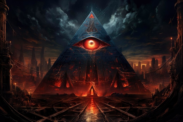 Illuminati symbool illustratie