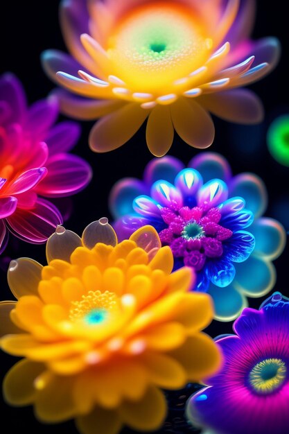 Illuminating flowers