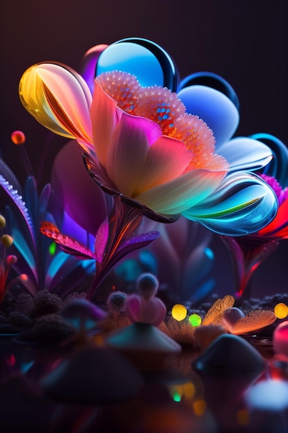 Illuminating flowers