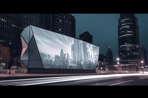 Illuminating Futuristic LED Billboard Screens