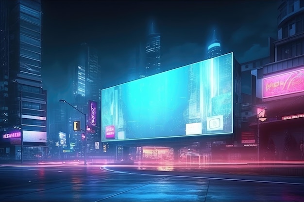 Illuminating Futuristic LED Billboard Screens