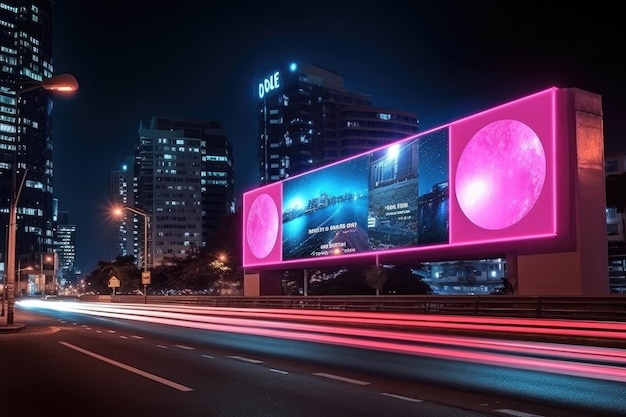 Illuminating Futuristic LED Billboard Screens