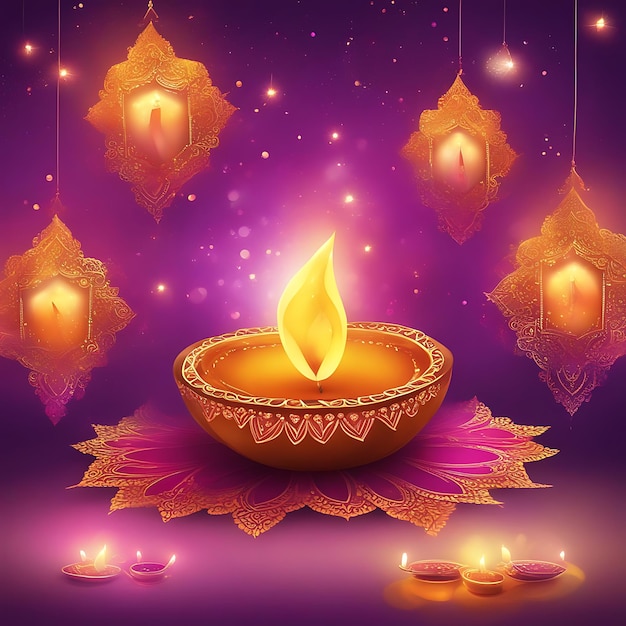 Illuminating Navratri and Diwali with Vibrant Floral Diya's and Lights for a Festive Celebration