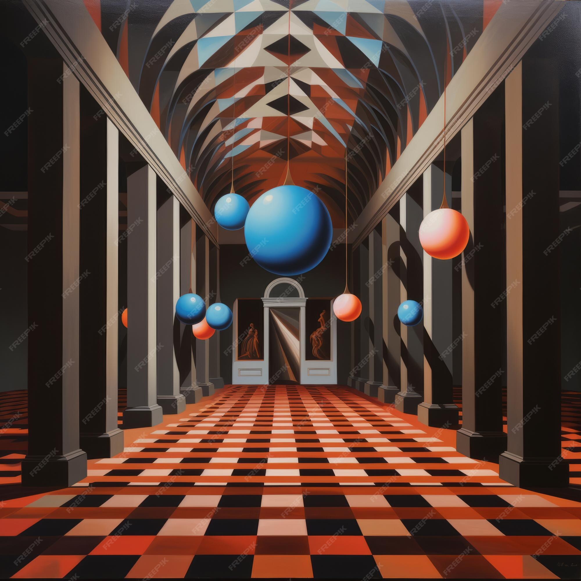 Premium Photo | The Illusionary Portal Exploring Victor Vasarely's