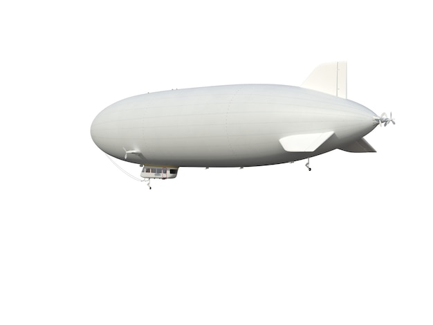 Illustrate of a airship , isolated ,white background