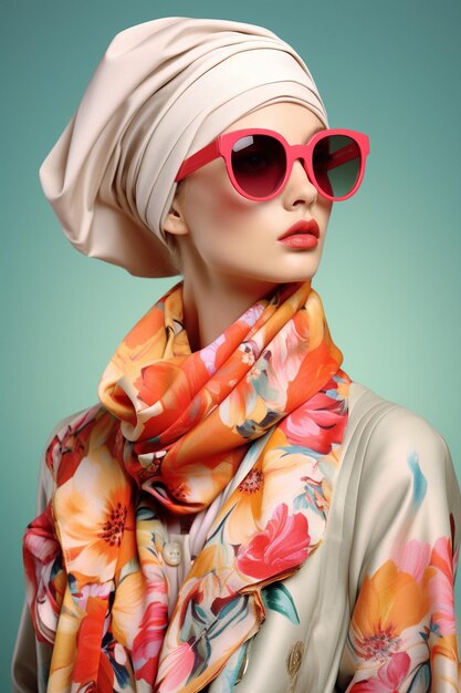 Illustrate a collection of 3D spring fashion accessories