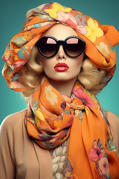 Illustrate a collection of 3D spring fashion accessories