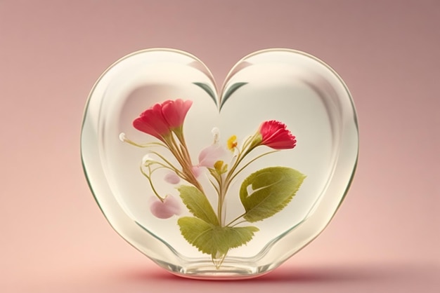 Illustrate a Delightful Picture Of a Diminutive Heart With a Transparent Backdrop For Versatility